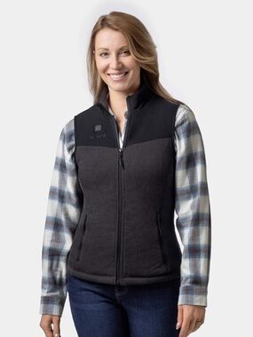 Ororo Augusta Women's Heated Sweater Fleece Vest Sz Medium - No Battery